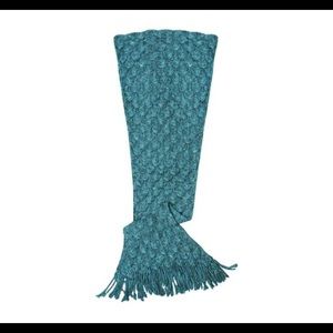 New Luxurious Seatail Mermaid Teal Blanket With Satin Liner